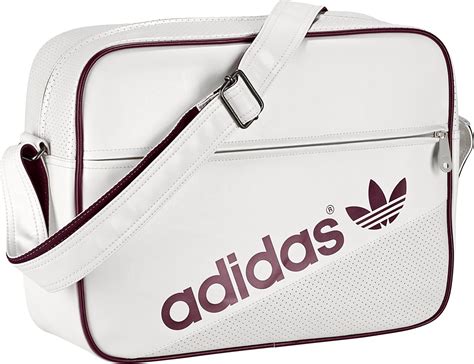 adidas schultertasche airliner braun rot weiß|Adidas Airliner .